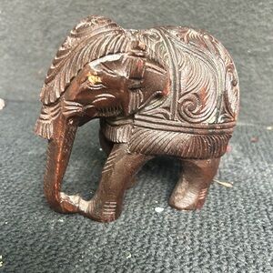 Wooden hand carved elephant